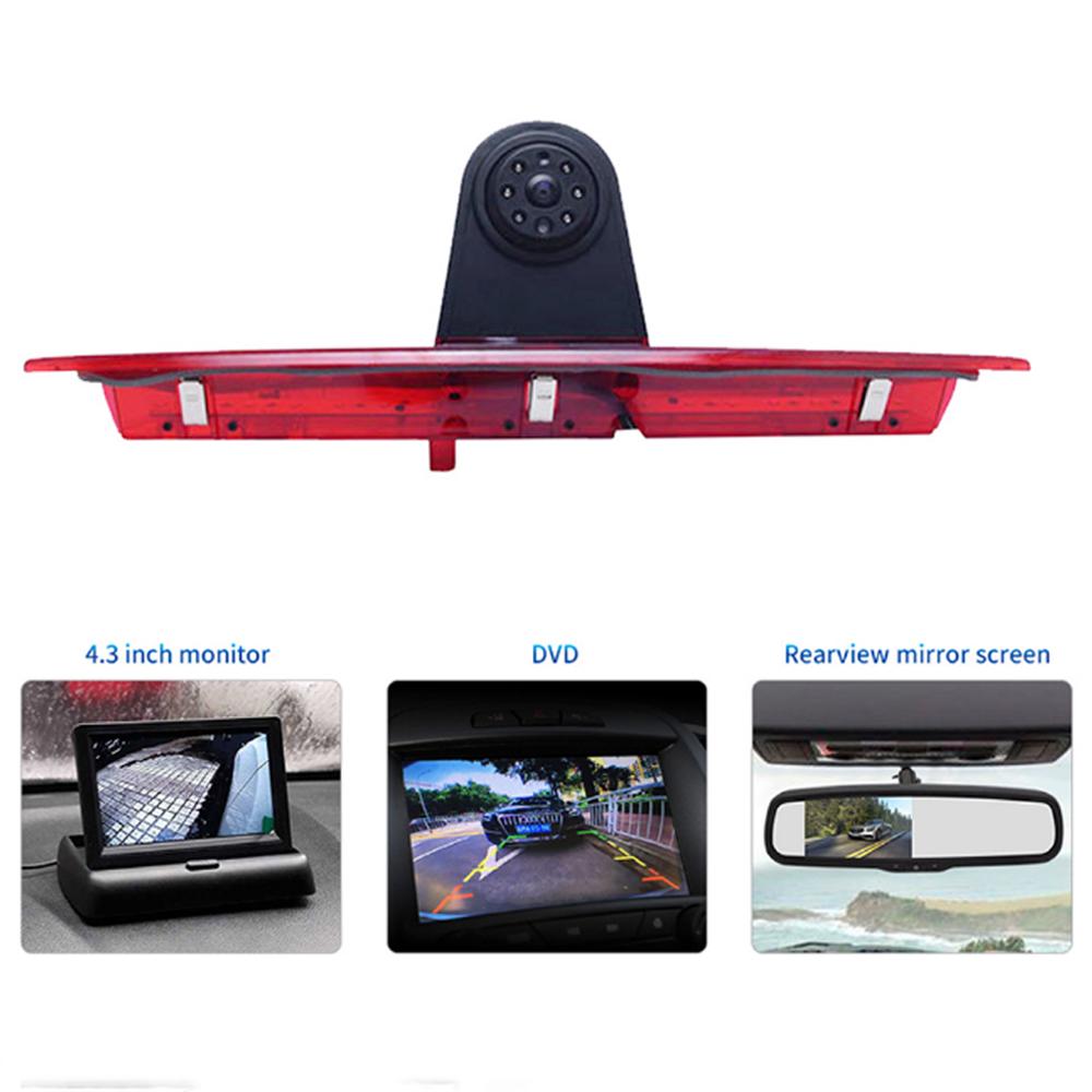 Car Brake LED Light Backup Camera For Ford Transit Van  2015-2020  Parking Reverse Camera +7''Monitor Night Vision Guide Line IR