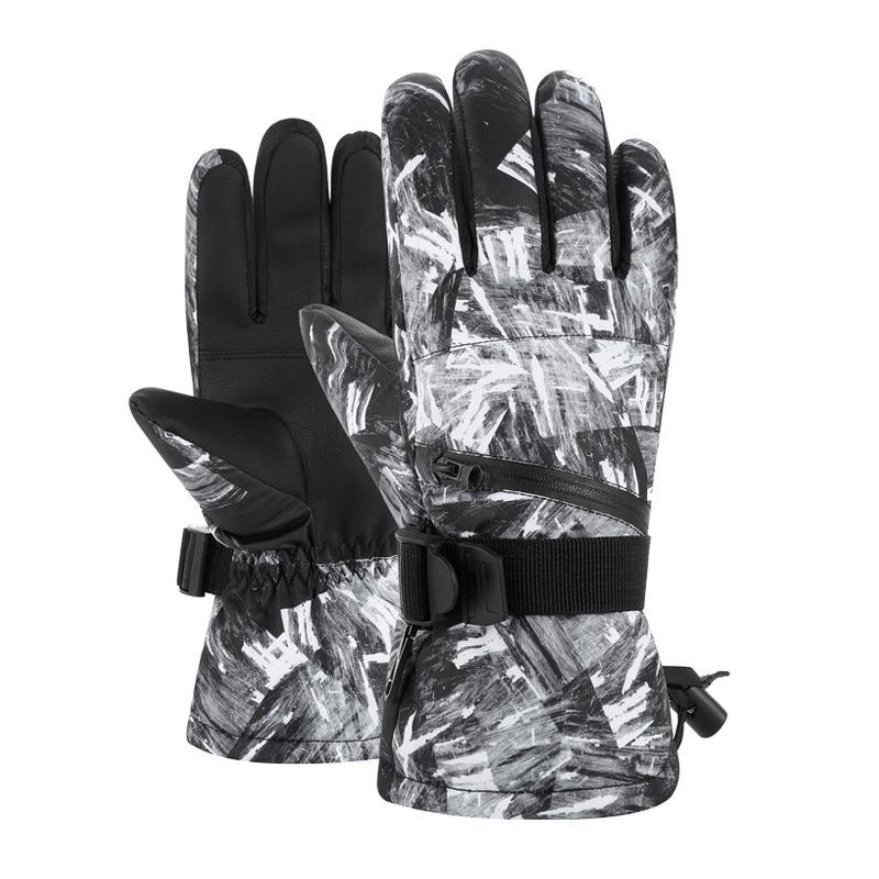 Warm Ski Gloves Winter Thermal Snowboard Gloves Men Women Waterproof Gloves Anti-Slip Touch Screen Skiing Gloves