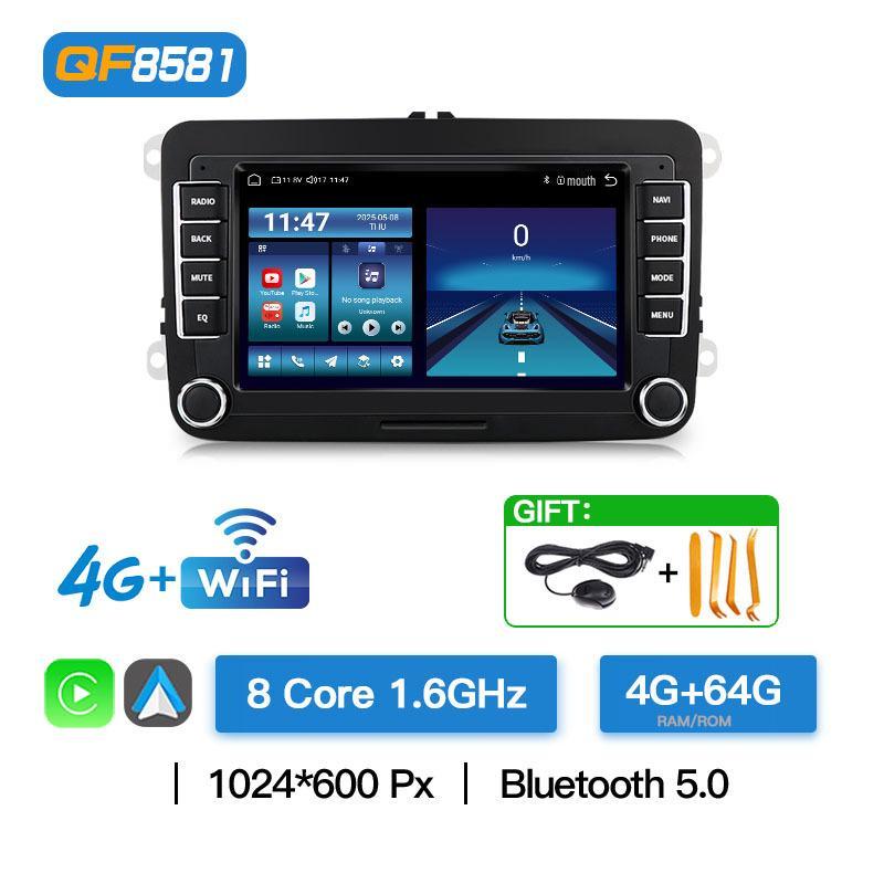 Seat Altea/Altea XL Car Central Control Navigation System with Reversing Camera and Radio