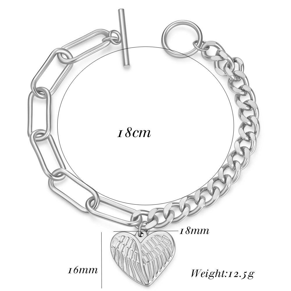 Trendy Men's and Women's Fashion Personalized Ot Chain Titanium Steel Bracelet