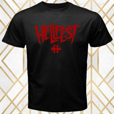 Hellfest Heavy Metal Music Festival Logo Black T-Shirt S