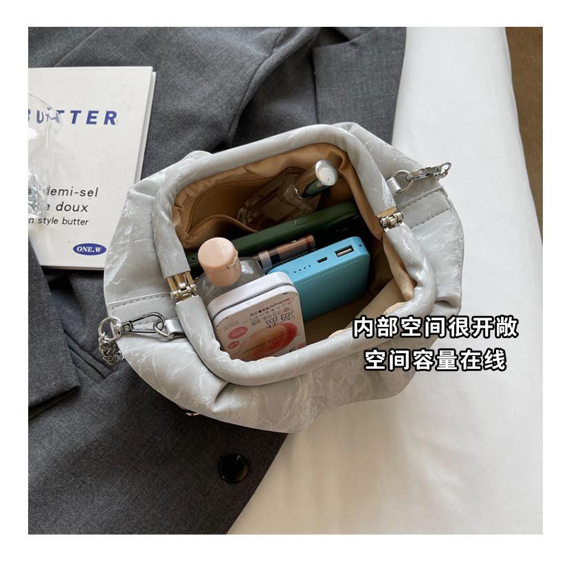 IELGY Cloud Bag Ladies All-Match Chain Cross-Body Dumpling Bag