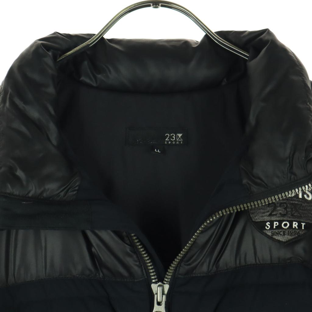 23ku SPORT One point logo Long sleeve Down jacket LL black Men's Used