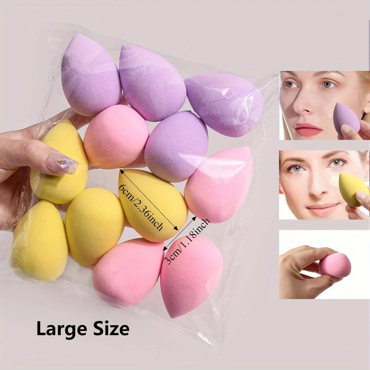 

12/60PCS Multicolor Makeup Sponge Blender Beauty Egg Soft Foundation Sponges Cosmetic Puff Women Make Up Accessories Maquillaje