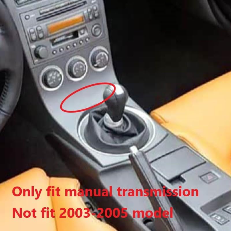 Carbon Fiber Style Manual Transmission Gear Shfit AC Knob Panel Cover Trim Accessories for 2006-2009 Nissan 350Z
