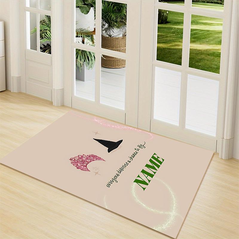 Custom Name Witch Princess Adventure Carpet Rug Customizable Soft Washable Anti-Slip Home Living Room Sofa Mats Personalized Rug. 0909336