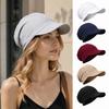 Lightweight Slouchy Visor Hat Breathable Brimmed Sun Hat Fashion Sun Protection Hat  For Women