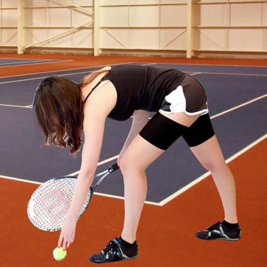 Stehenní kompresní návleky pro muže ženy Hamstring Quad Wrap pro natažený tříselný sval podvrtnutí Čtyřhlavý sval zánět šlachy Cvičení Ischias Bolest Sport