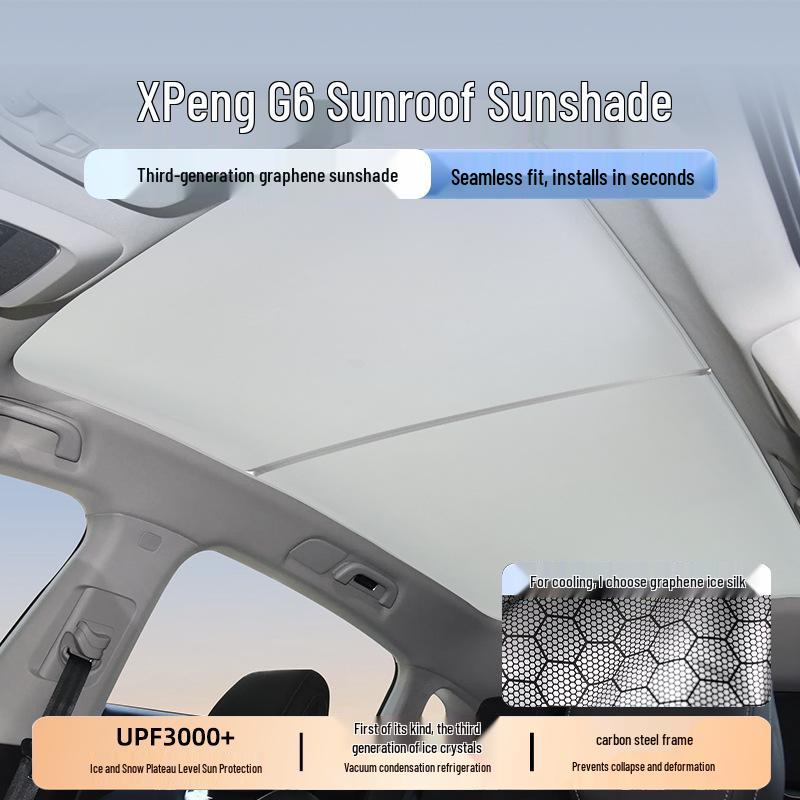 Graphene Ice Crystal Sunroof Sunshade for Xiaopeng G6/G7/G9: Heat Insulation and UV Protection