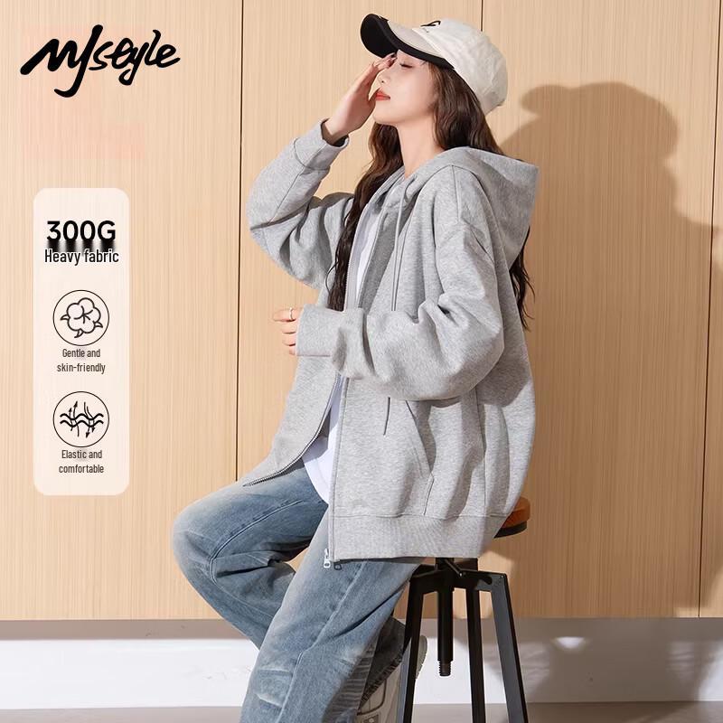 MJ STYLE Women's Hooded Cardigan Sweatshirt