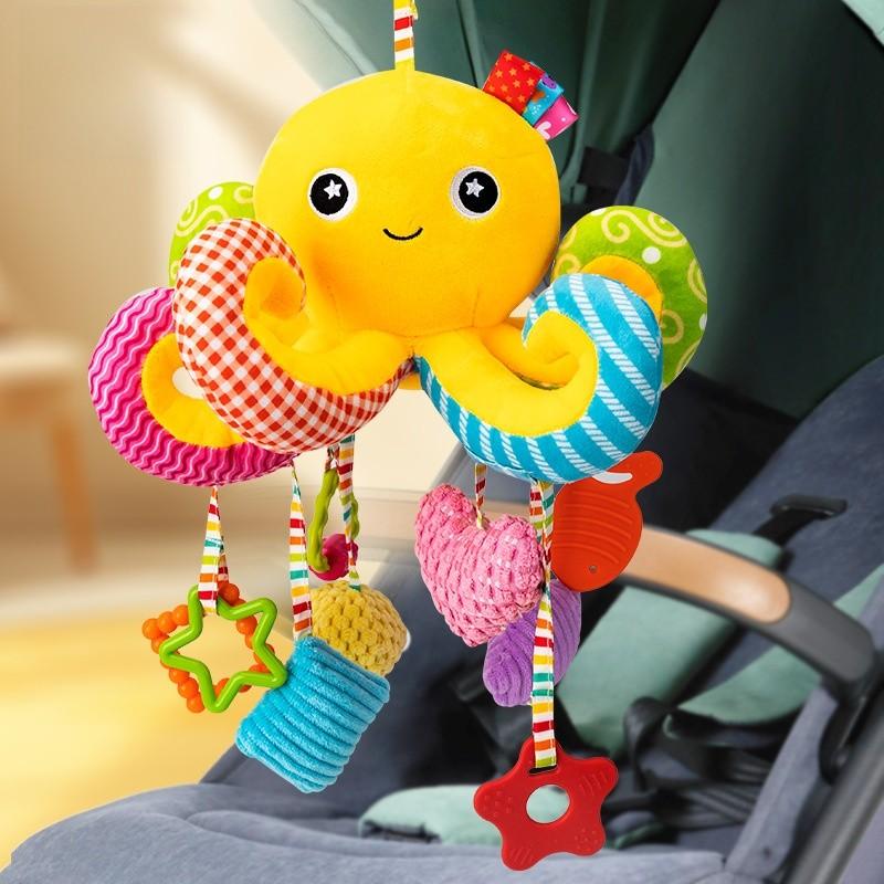 Baby Bedroom Baby Mobile With Plush Monkey Wind Chime For Crib Decor