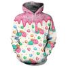 Candy Lollipop 3D Printed Floral Hoodie Men's and Women's Fashion Long-sleeved Pullover Spring and Autumn Sweatshirt Hoodie