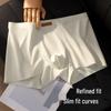 Nahtlose Einteiler Herren Nude-Gefühl Eis Seide Boxer-Slips - Bequeme, Atmungsaktive Sommerbekleidung