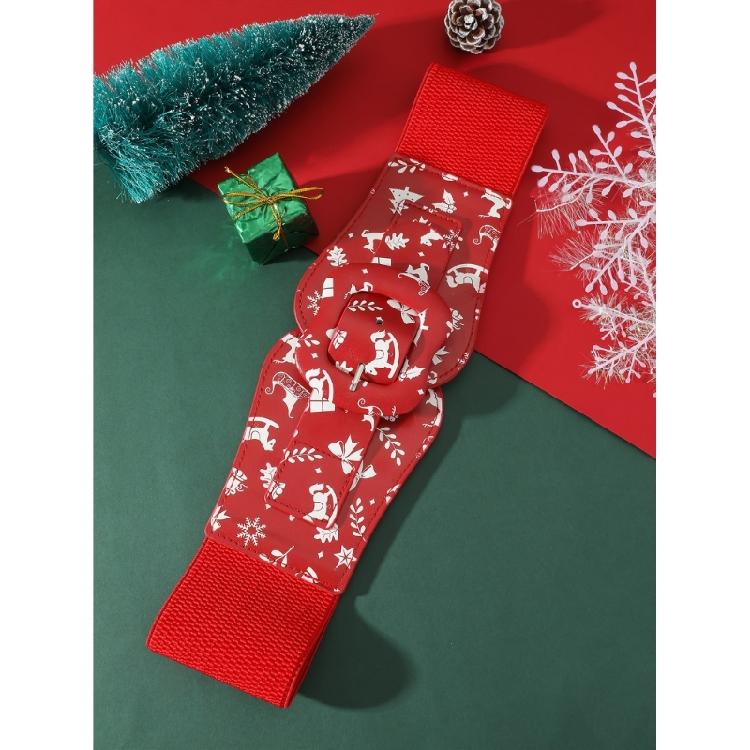 Christmas Belt Cowgirl Punk Waist Belt Festive Trendy Stylish for Jeans Dress