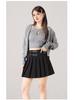 2025 Versatile College Style High Waist Pleated Skirt with Double Belt - Slimming & Anti-Exposure