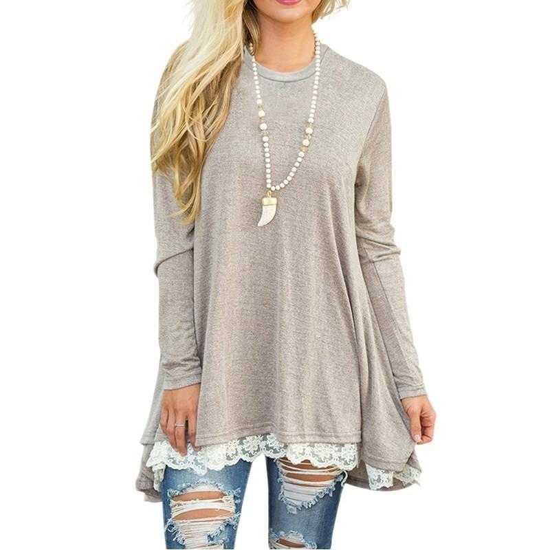 Premium Quality Damen Frhling Minikleid Casual Pullover Dress For Effortless Style