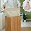 Bamboo Laundry Hamper With Lid, Massido