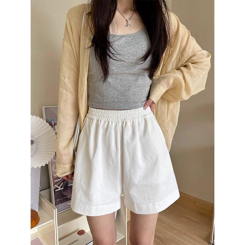 Korean Style High Waist Slimming Wide Leg Women s Shorts - Spring/Summer 2026 Collection S