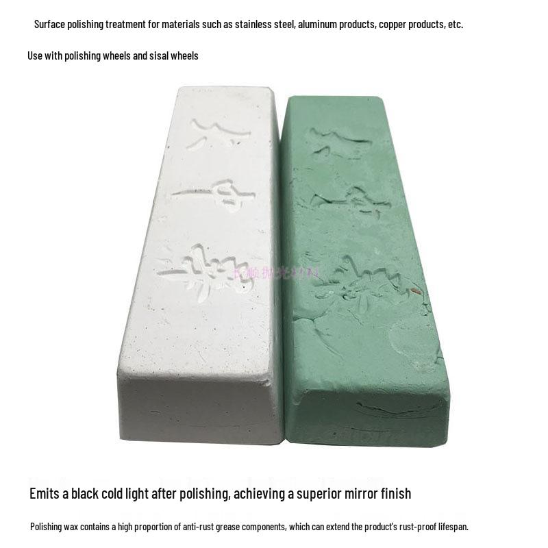 999 Great China Ash Wood Stainless Steel Polishing Paste for White Surface - Bright Shine with Green Wax