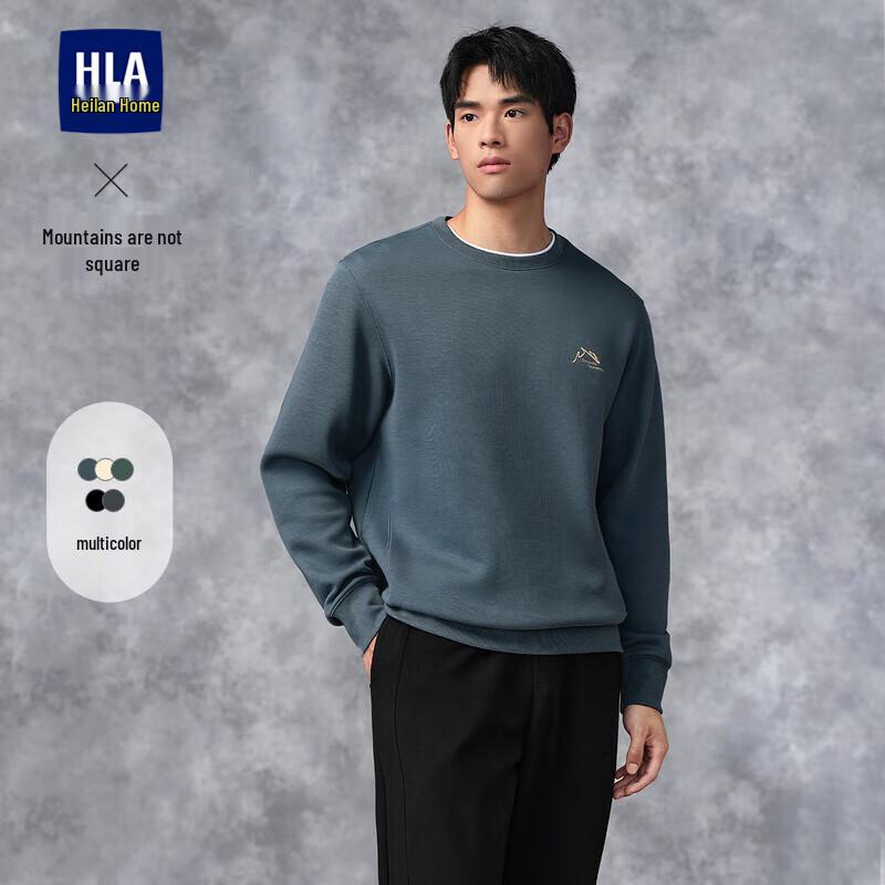 

HLA Men s Mountain Series Embroidered Round Neck Sweatshirt XL