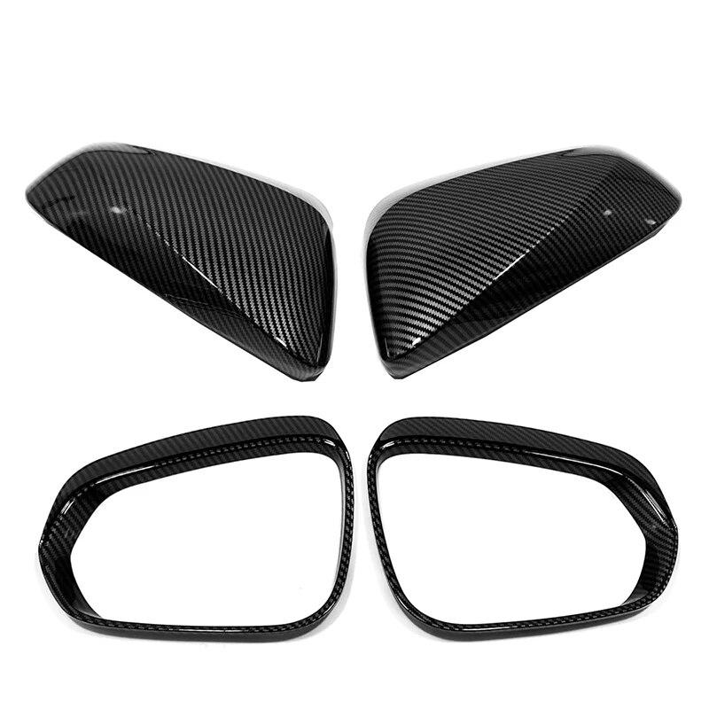 Pentru Lexus RX 200t 300 350l 450h 500h 2016-2022 ABS capac oglinzi laterale din carbon, suprapunere cu vedere din spate, stil auto cromat