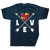 Funny Autism Love Classic Graphic 100 Cotton Tshirts Men Womens Fashion Casual Tshirt Loose Oversized Streetwear T Shirt