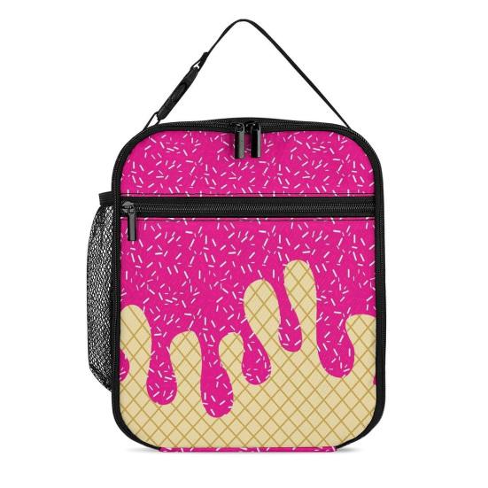 

Сумка-термос для ланча с усиленной ручкой, большой вместимости, трехслойная конструкция, водонепроницаемая, легкая сумка-тоут