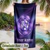Beach Towel Austria Wien FC Print Custom Name Text Soft Towel for Swimming Pool