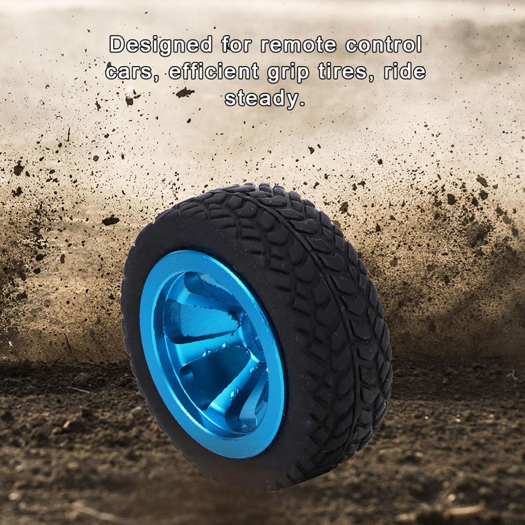 4PCS RC Car Model Upgrade Accessories Fit for WLtoys 1 28 K989 53 RC Aluminum Tires