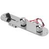 Placa de Controle de Metal para Guitarra TL Cromada Pré-cablada Acessórios de Substituição de Circuito Prata