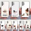Kid Girl Dog Cute Cartoon Case For Samsung S22,S25,Ultra,S24,S23,FE,S20,S10,Plus,S21,S9,Lite,Soft Silicone Black