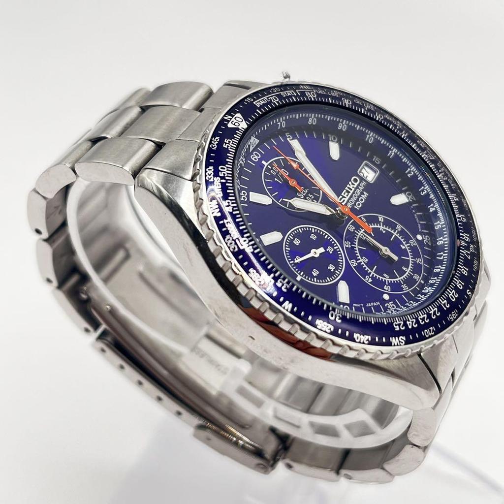 [USED] SEIKO Chronograph 7T92-0CF0 Working Blue