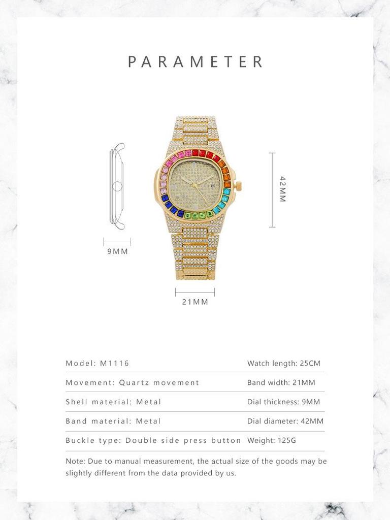 New Arrival: Colored Diamond Ladies' Watch – Elegant, Full-Diamond Design
