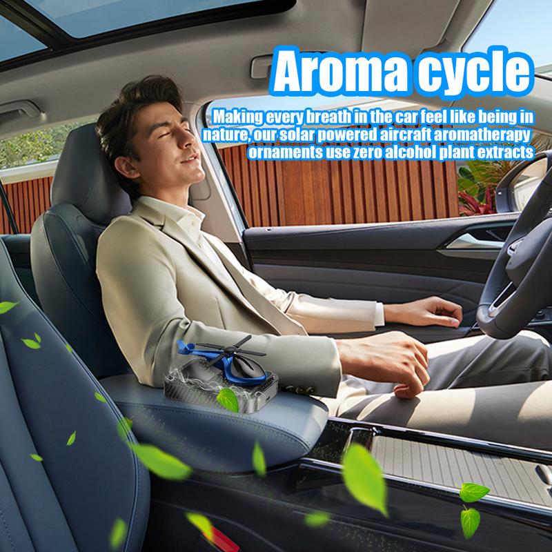 Car Air Freshener Creative Solar Energy Airplane Fashionable Air Freshener Decoration Auto Fragrance Vehicle Air Fresheners