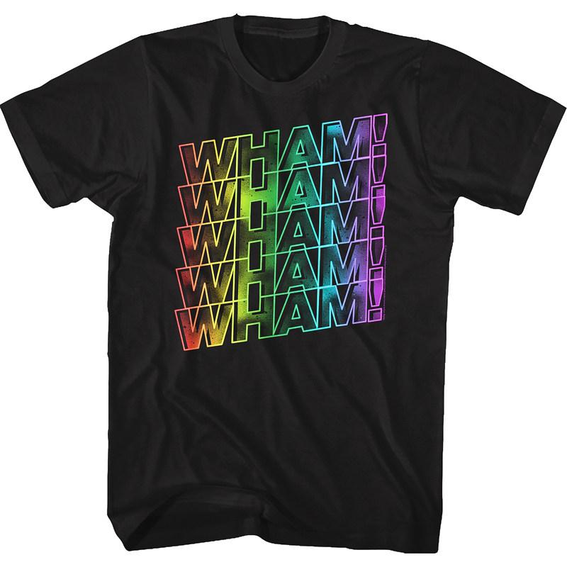 Wham Mighty Band George Michael Rock Retro Casual TShirt Mens and Womens Luxury Brand Top 2026 New Band