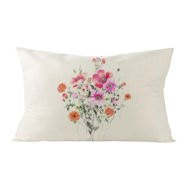 Spring Pillow Cover Farmhouses Pillowcases 30x50cm Floral Plant Decorative Cushions Case Waist Pillowcase for Sofa Couch