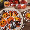 Halloween Cartoon Sticker: Kürbis, Laterne, Geist, Gesichtsdekorationen für Wasserflaschen & Koffer.