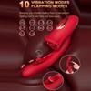 Female Sucking Tongue Licking Dildo Vibrator Clitoris Nipple G-spot Pussy Stimulator Vagina Anal Masturbator Sex Toys Silicone Telescopic Massager