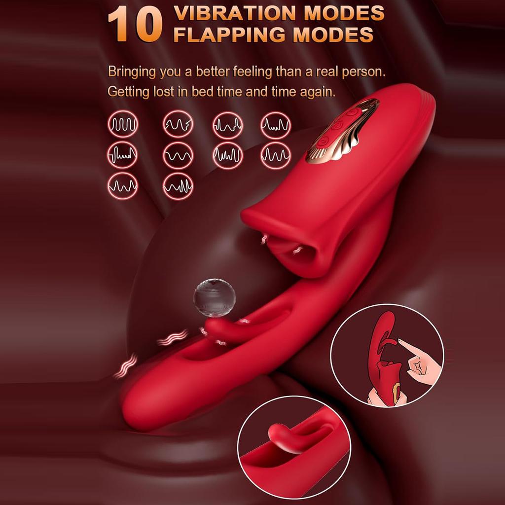 Female Sucking Tongue Licking Dildo Vibrator Clitoris Nipple G-spot Pussy Stimulator Vagina Anal Masturbator Sex Toys Silicone Telescopic Massager