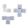 RGB LED Light Strip Solderless Adapter for T/L/X Shape Connectors for 4Pin 10mm Wide 5050 RGB LED Strip Light Connection