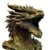 Dragon Head Figurine, 3D Printed Fantasy Dragon Head Statue, Mythical Animal Sculpture for Home Office Desk Decor, Gift for Collectors