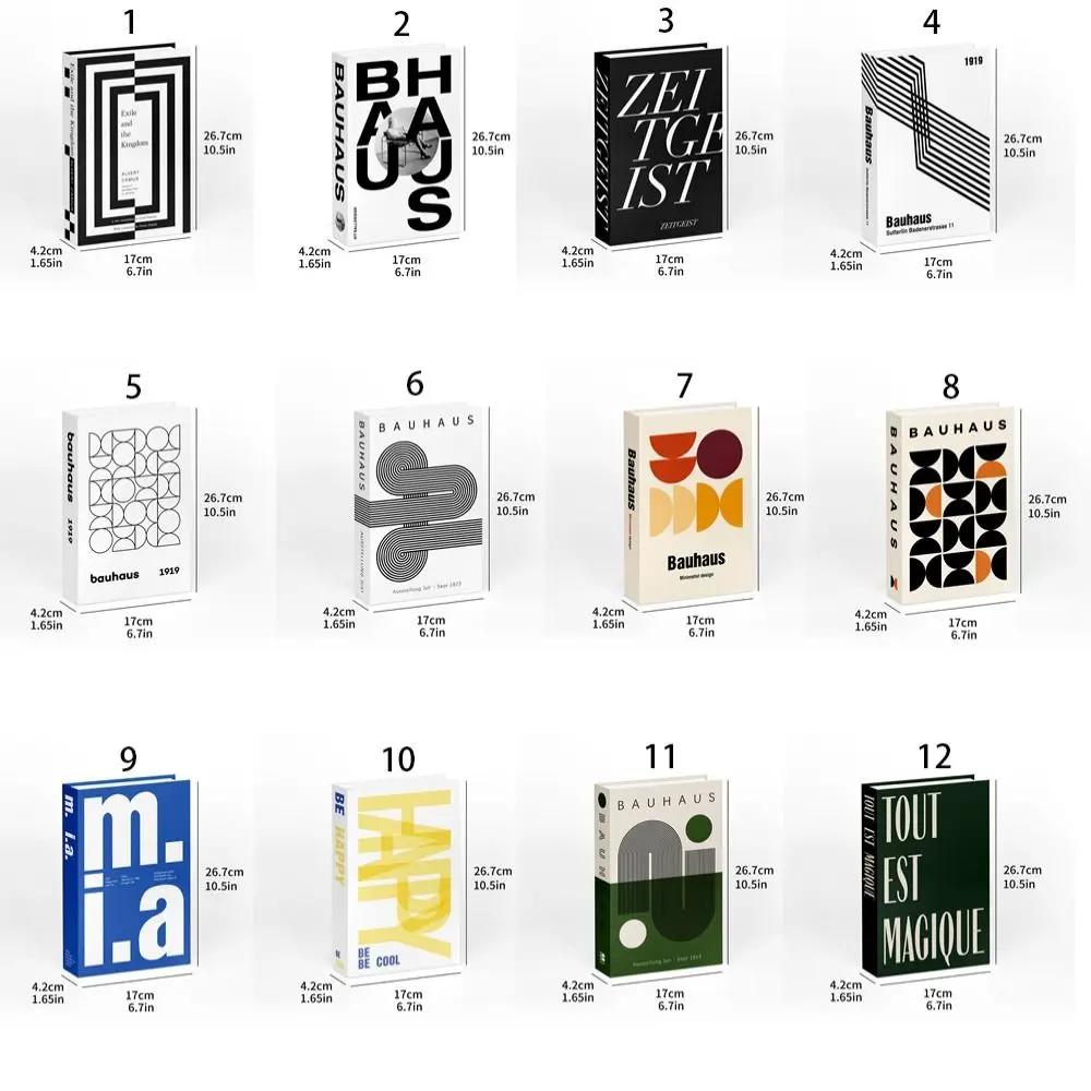 Multiple Styles Paper Craft Graphic Simulated Books Artistic Luxury Fake Books Nordic Style Book Model Coffee Shop
