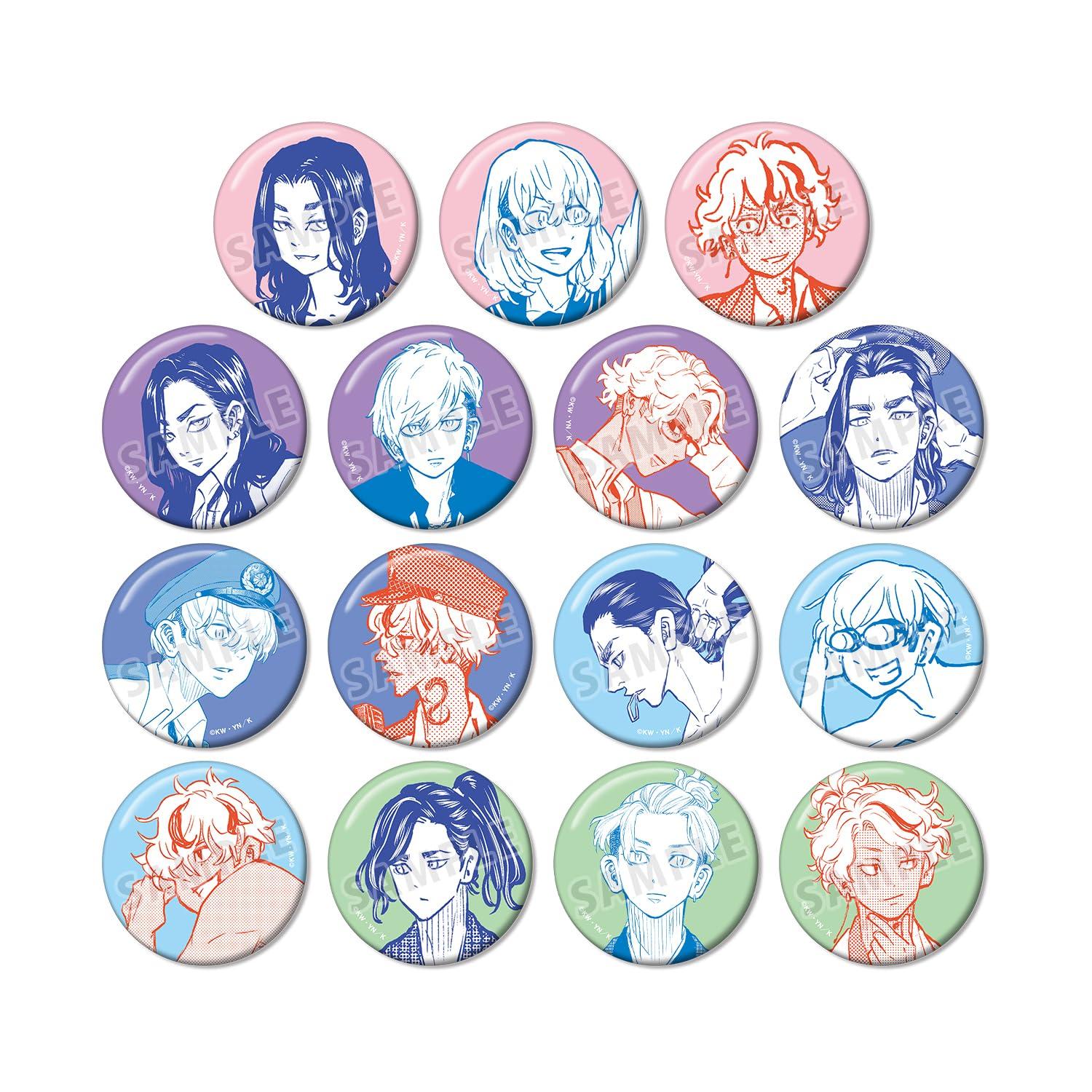 Tokyo Revengers ~Letter from Keisuke Baji~ Trading Cover Illustration Can Badge Box of 15