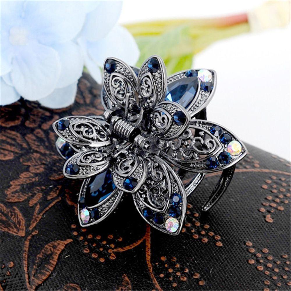 Rhinestones Flower Hair Claw Jewelry Rhinestones Hair Clips Gift Styling Tool Women