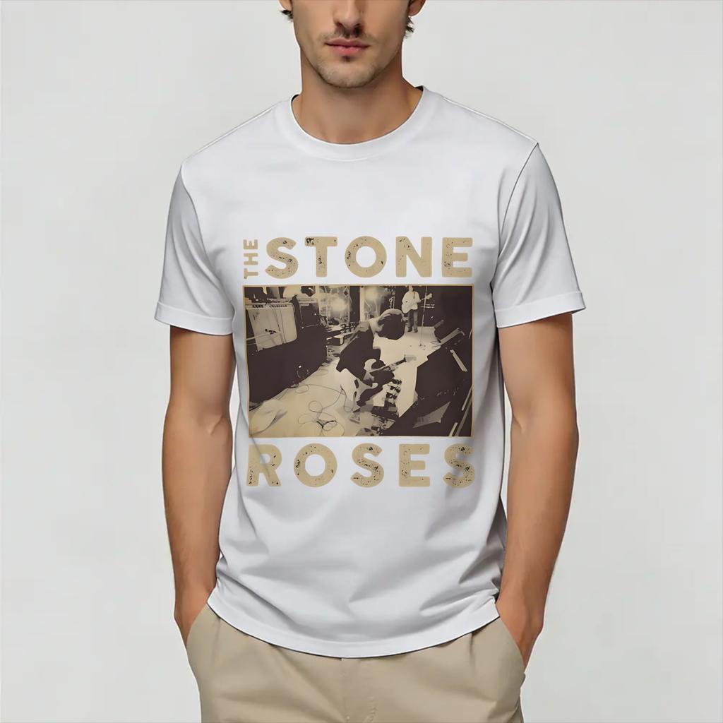 The Stone Roses T-shirt Zomer Mode T-shirts Unisex 100% Katoen Ronde Hals Oversized Top T-shirts Korte Mouw Y2K Retro T-shirt