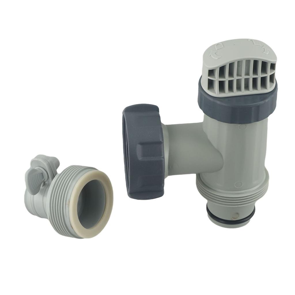 Valvola a pistone per piscina e adattatore per tubo di tipo B compatibile con serbatoi Intex