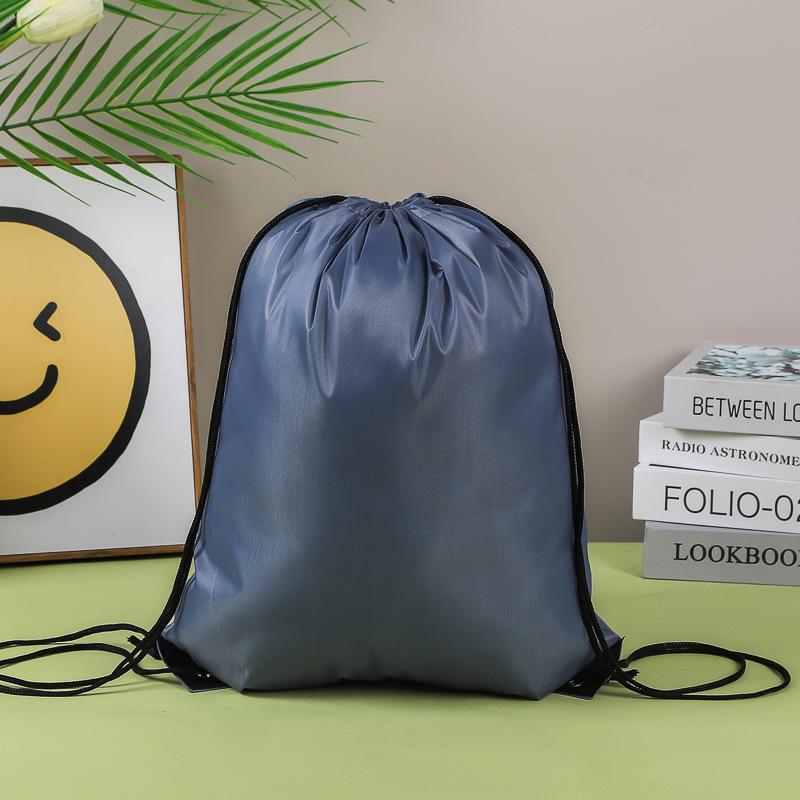Spot 210D Colorful Polyester Drawstring Backpack - Customizable Marathon Sports Bag