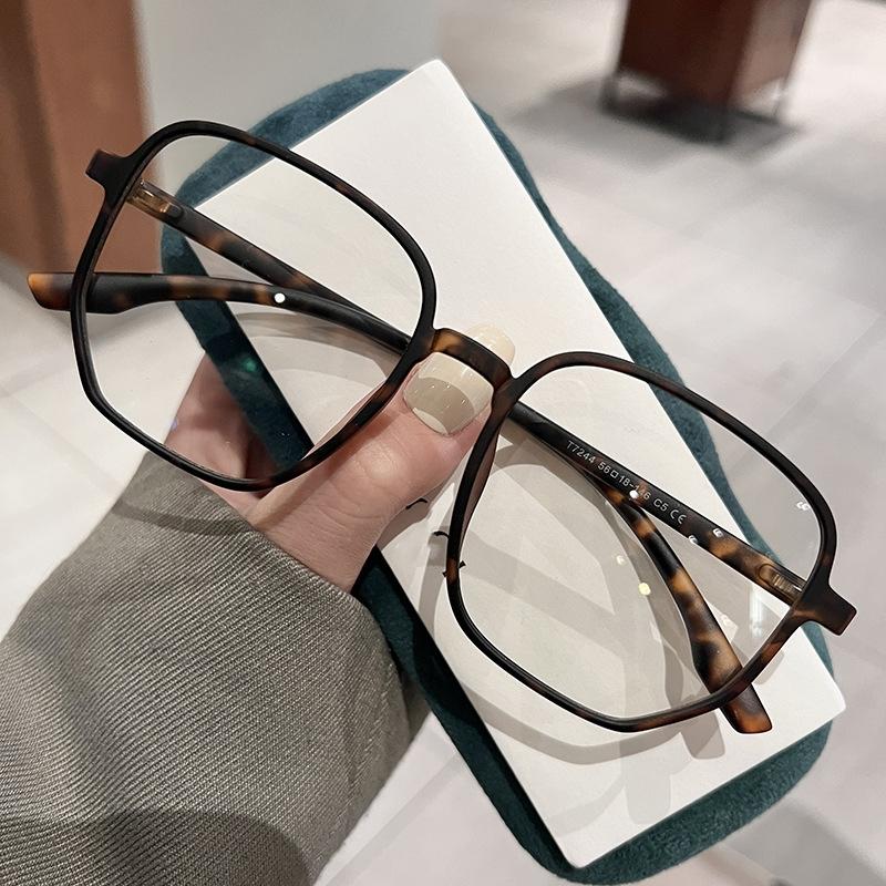 Transparent Optical Glasses for Men Women Large Square Frame Clear Lens Computer Eyewear Simple Optical Spectacle Eyeglasses