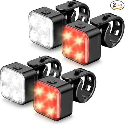 Light Set – High-Brightness Rechargeable Headlight & Taillight for Night Riding, Cycling Equipment