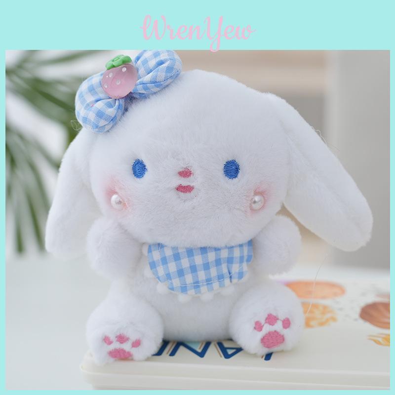 Adorable Bunny Plush Toy Soft Cotton Filled Keychain With Cute Rabbit Design